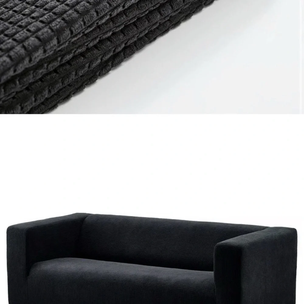 New IKEA KLIPPANCover for loveseat, Vansbro black 605.441.69 , Sofa Cover